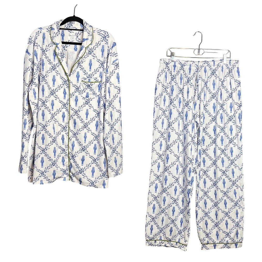 Benny + Co Bamboo Nutcracker Pajama Set Womens Size XL 2 Piece